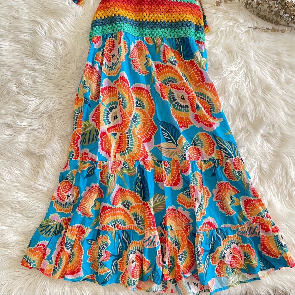 FARM Rio Dewdrop Spectrum Colorful Cover Up Dress - Picture 12 of 16